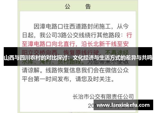 山西与四川农村的对比探讨：文化经济与生活方式的差异与共鸣